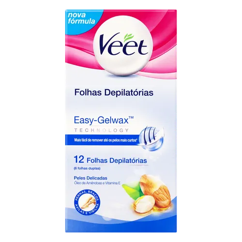 VEET FOLHA PRONTA C/12 PELE DE