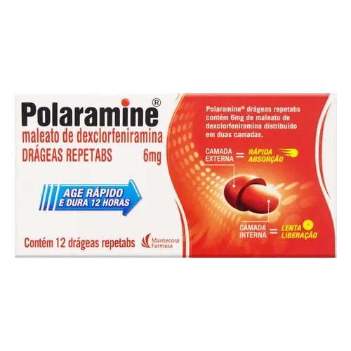 POLARAMINE 6MG REPETABS 12DRAG